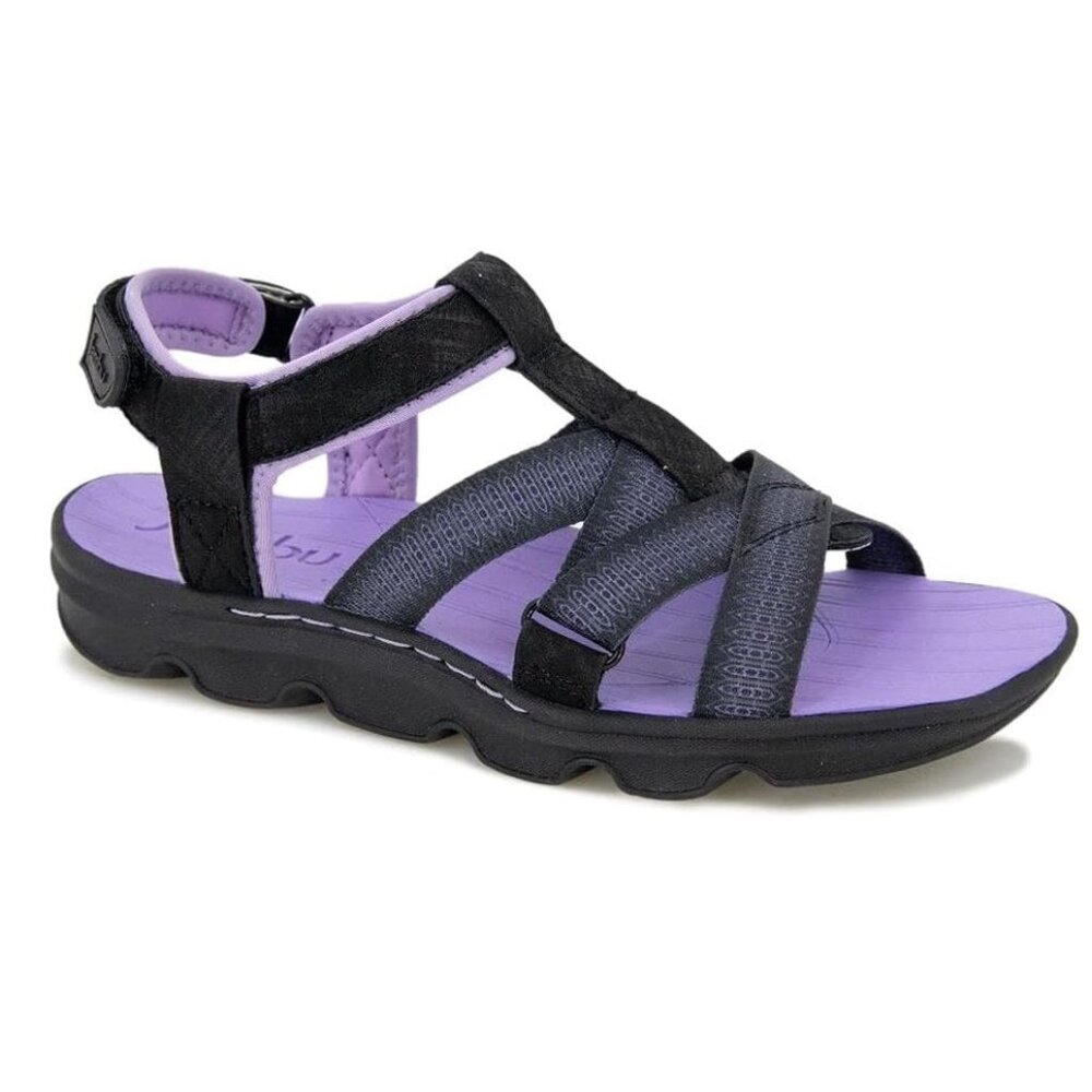 NWT Jsport by Jambu Water Ready Sandal Shoe Size 11 Black Lavender $59 1SH49